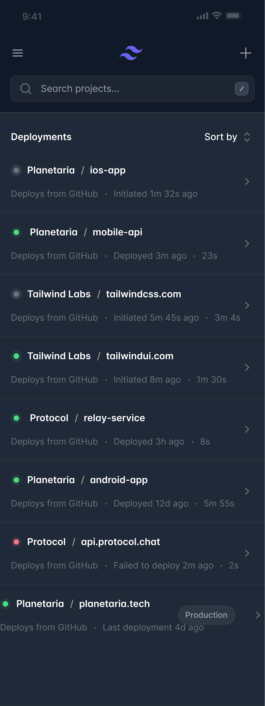 Mobile-friendly website design example